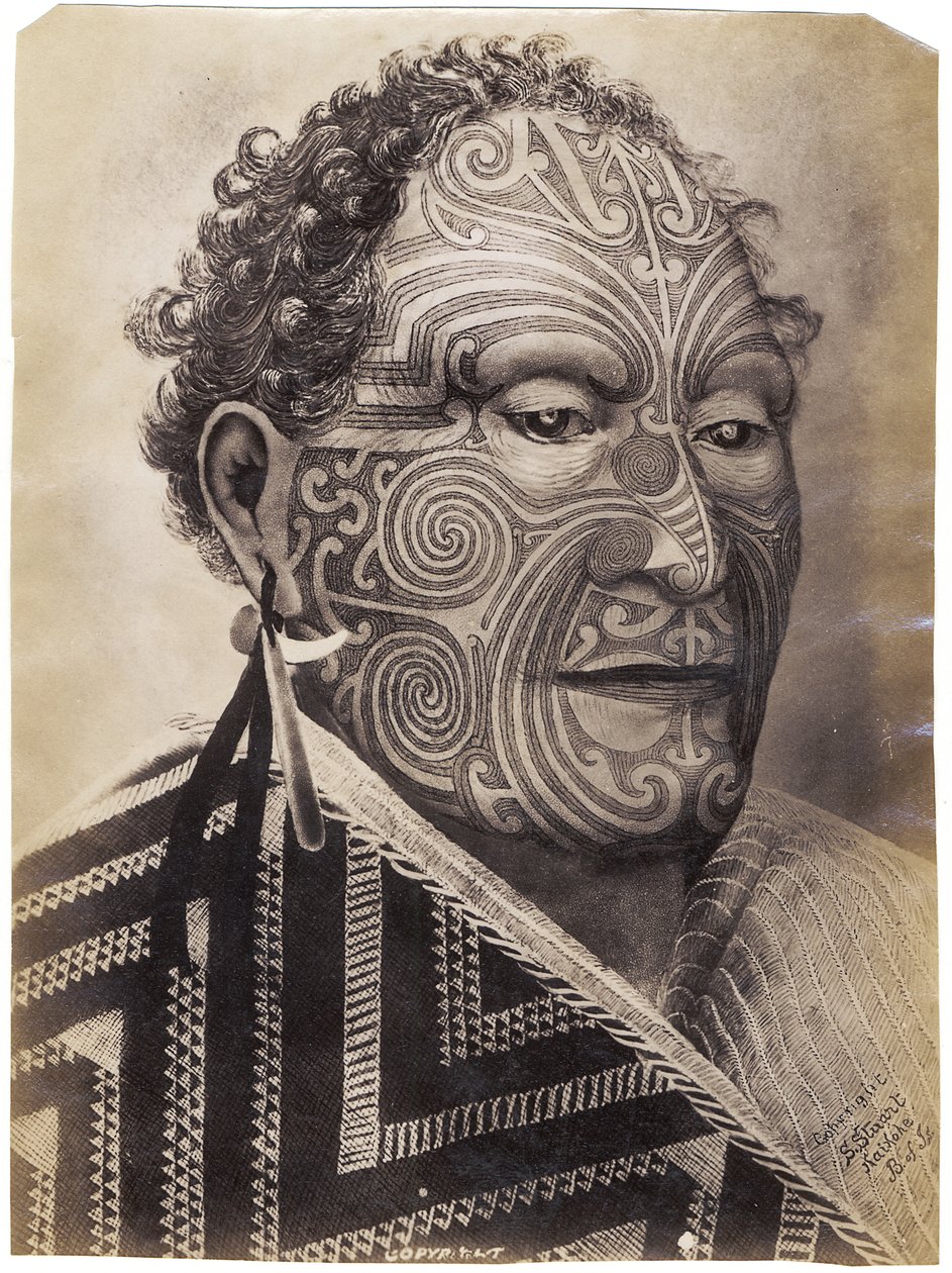 Tamati Waka Nene, ca. 1880 (Albuminabzug) von Sam Stuart