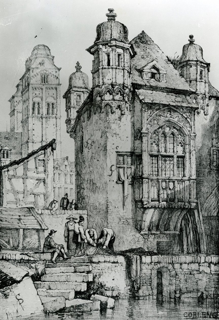 Koblenz aus Skizzen in Flandern und Deutschland, 1833 von Samuel Prout