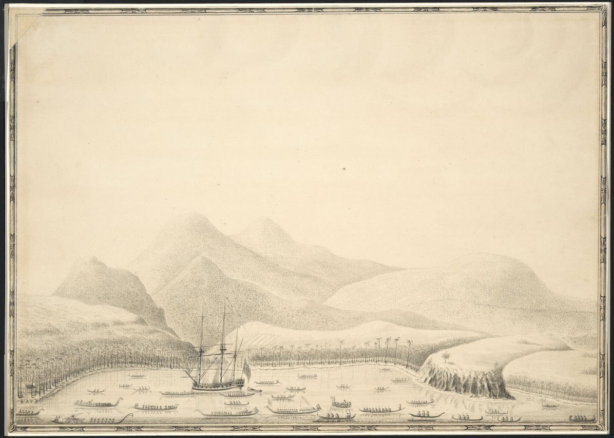 Otaheite (d.h. Tahiti) oder King Georges Island von Samuel Wallis (1728–1795) von Samuel Wallis
