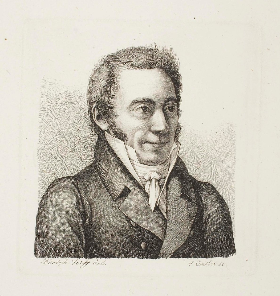 Männliches Porträt von Samuel Amsler