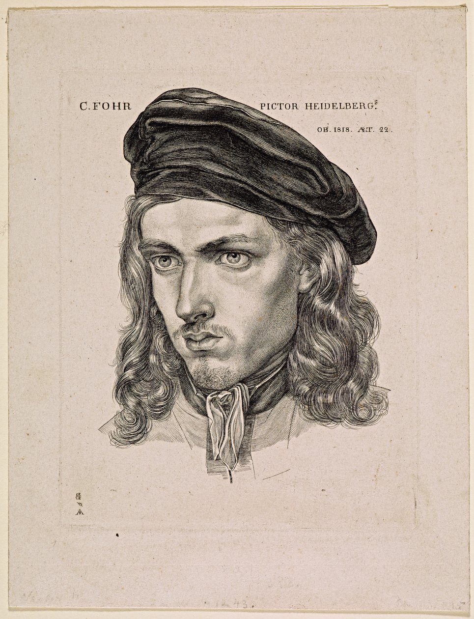 Porträt des Malers Carl Philipp Fohr von Samuel Amsler
