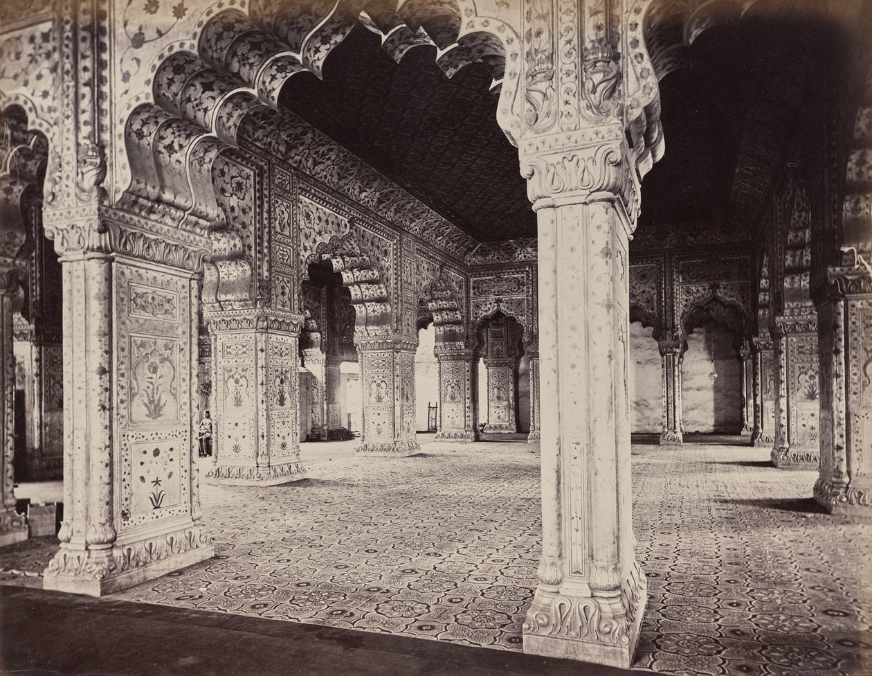 Delhi. Der Palast des Kaisers. Inneres des Dewani im Privatsaal von Samuel Bourne