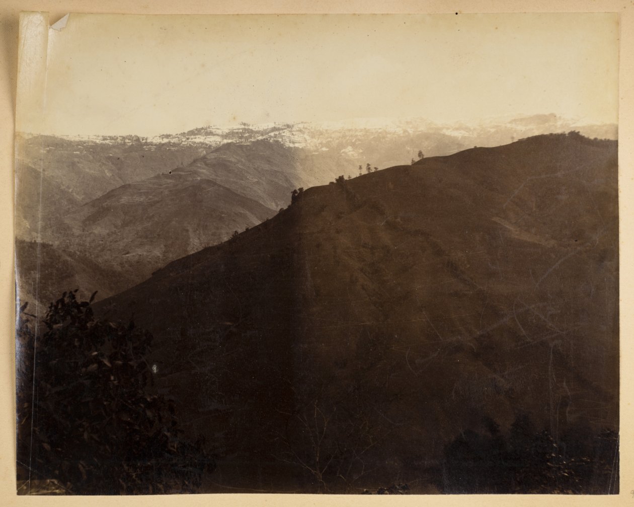 Berglandschaft in Darjeeling, aus 