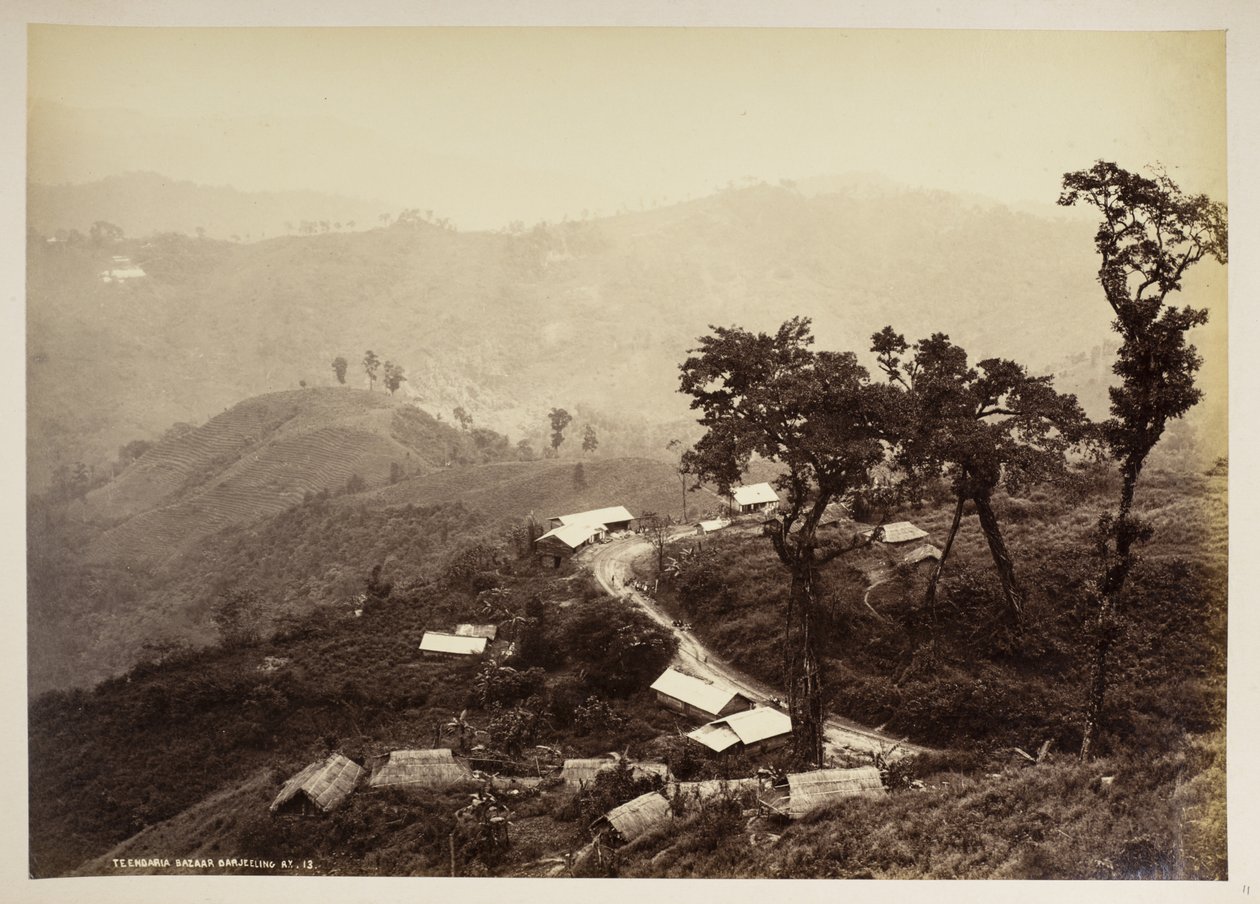 Teendari Bazaar, Darjeeling, aus 
