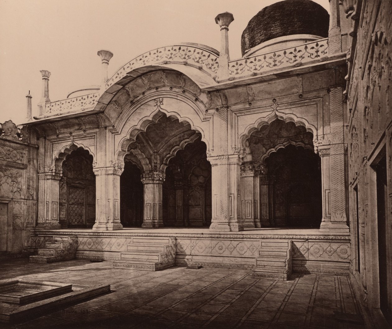 Die Moti-Moschee im Palast von Samuel Bourne