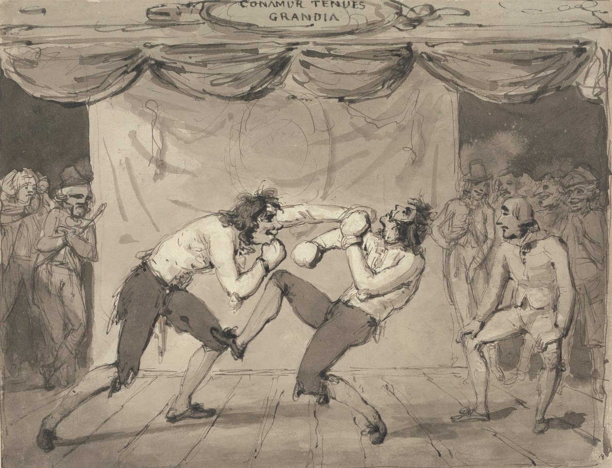 Höfliche Unterhaltung von wilden Tieren im Lyceum von Samuel Collings
