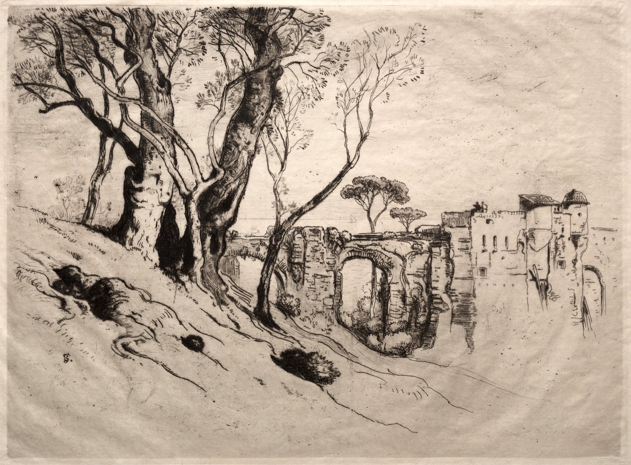 Die Olivenbäume der Riviera, 1884 von Samuel Colman