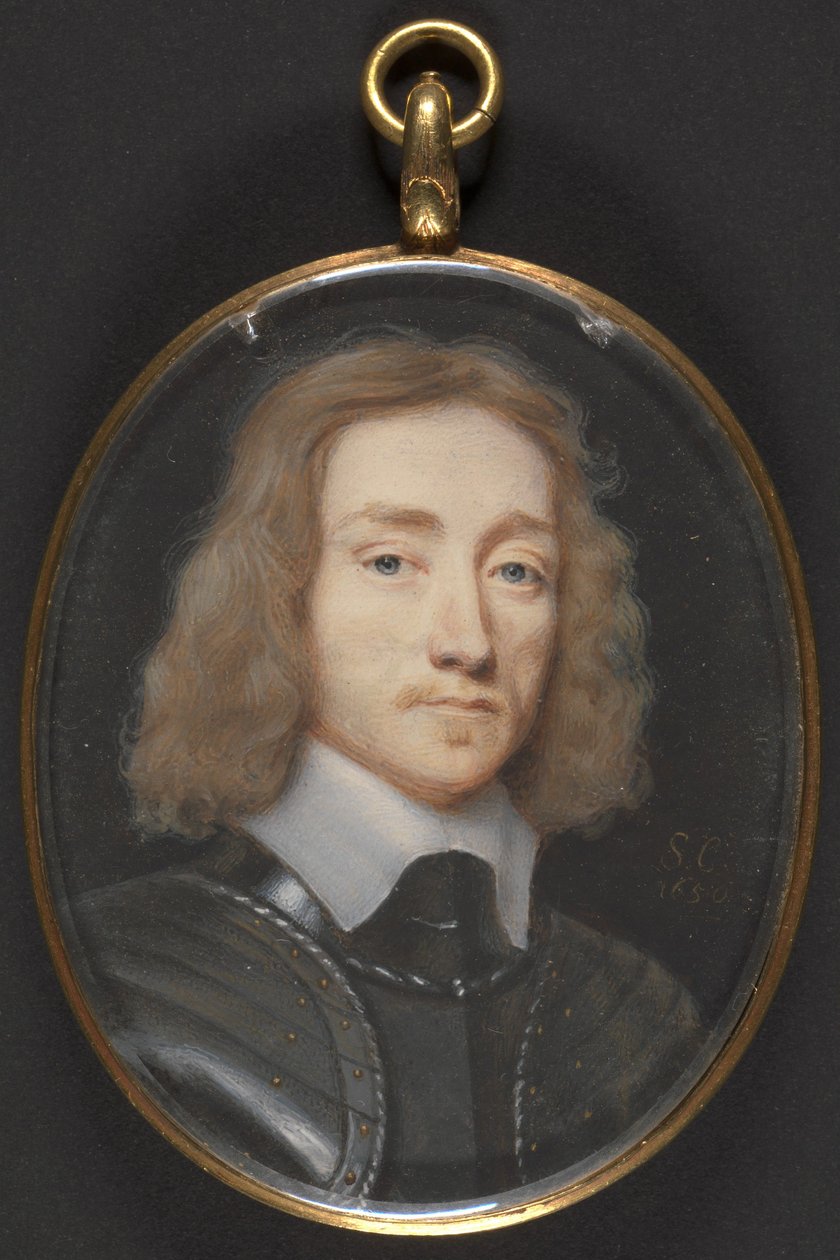 Porträt eines Mannes in Rüstung von Samuel Cooper