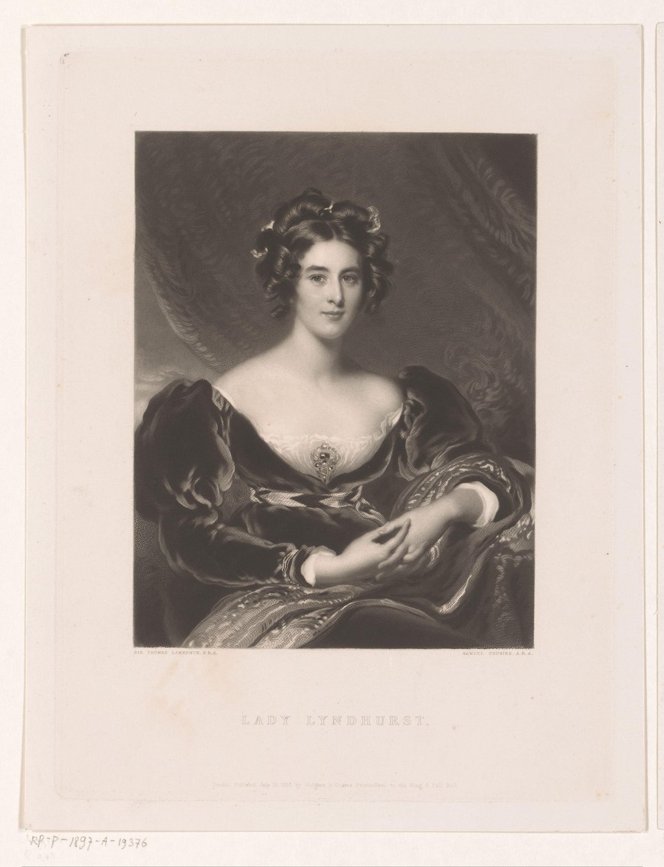 Porträt von Sarah Garay Lyndhurst von Samuel Cousins