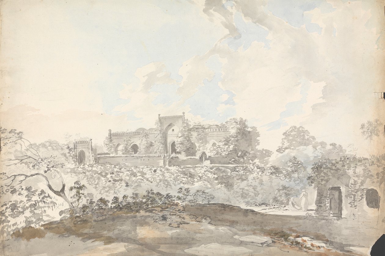 Alte Moschee in Rajemahl [Rajmahal] von Samuel Davis