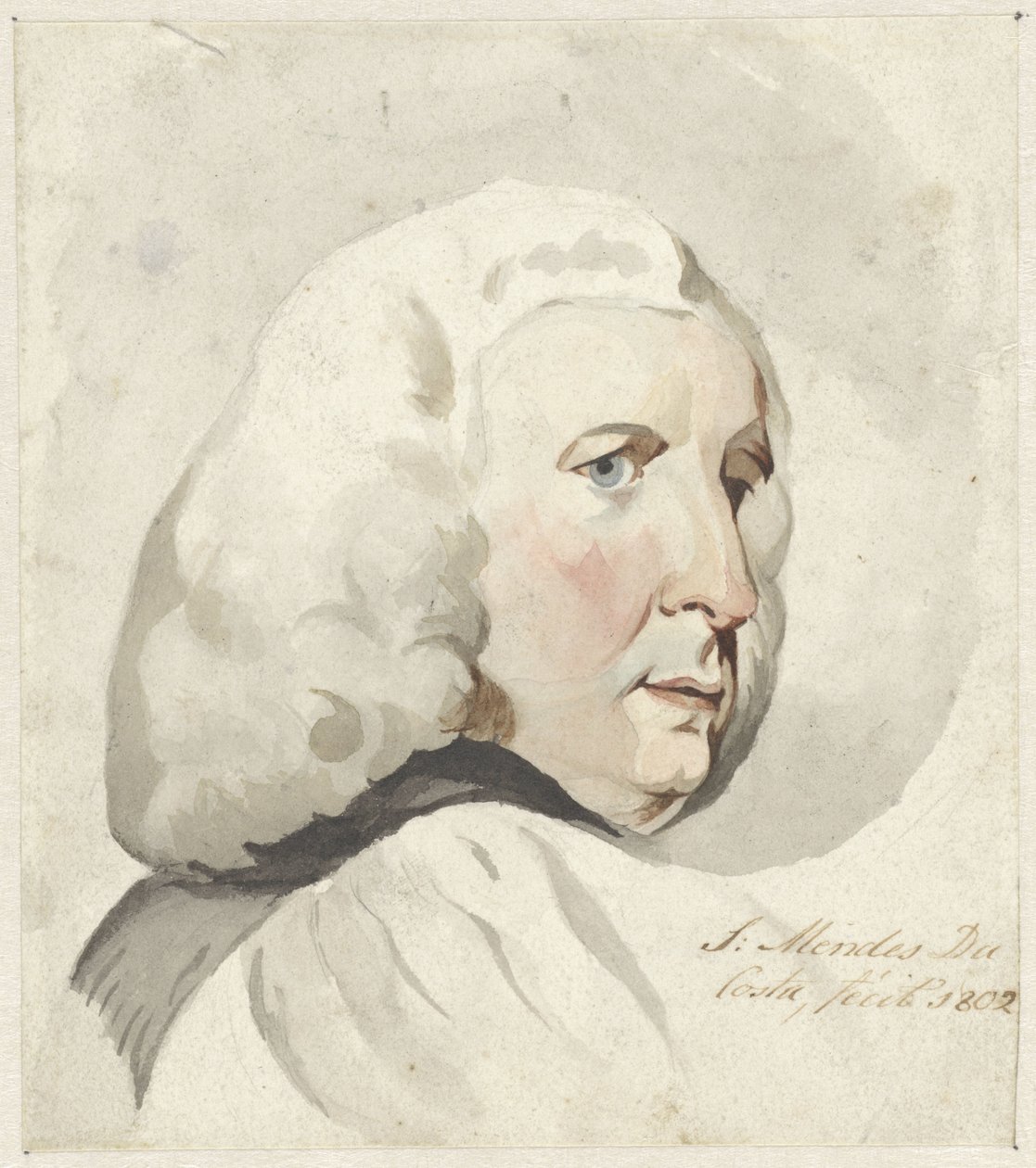 Kopf eines Mannes, nach rechts von Samuel Henri Mendes da Costa