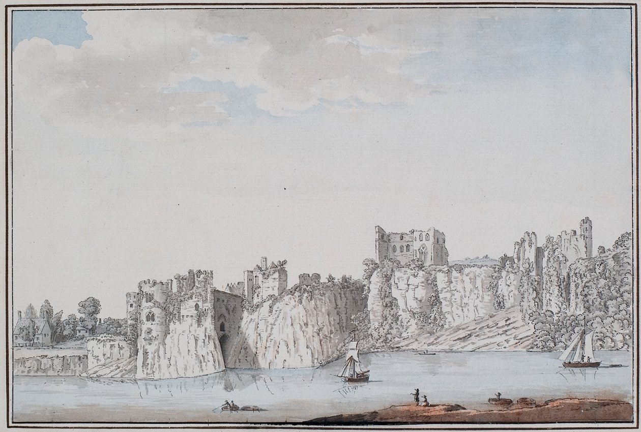 Chepstow Castle von Samuel Hieronymous Grimm
