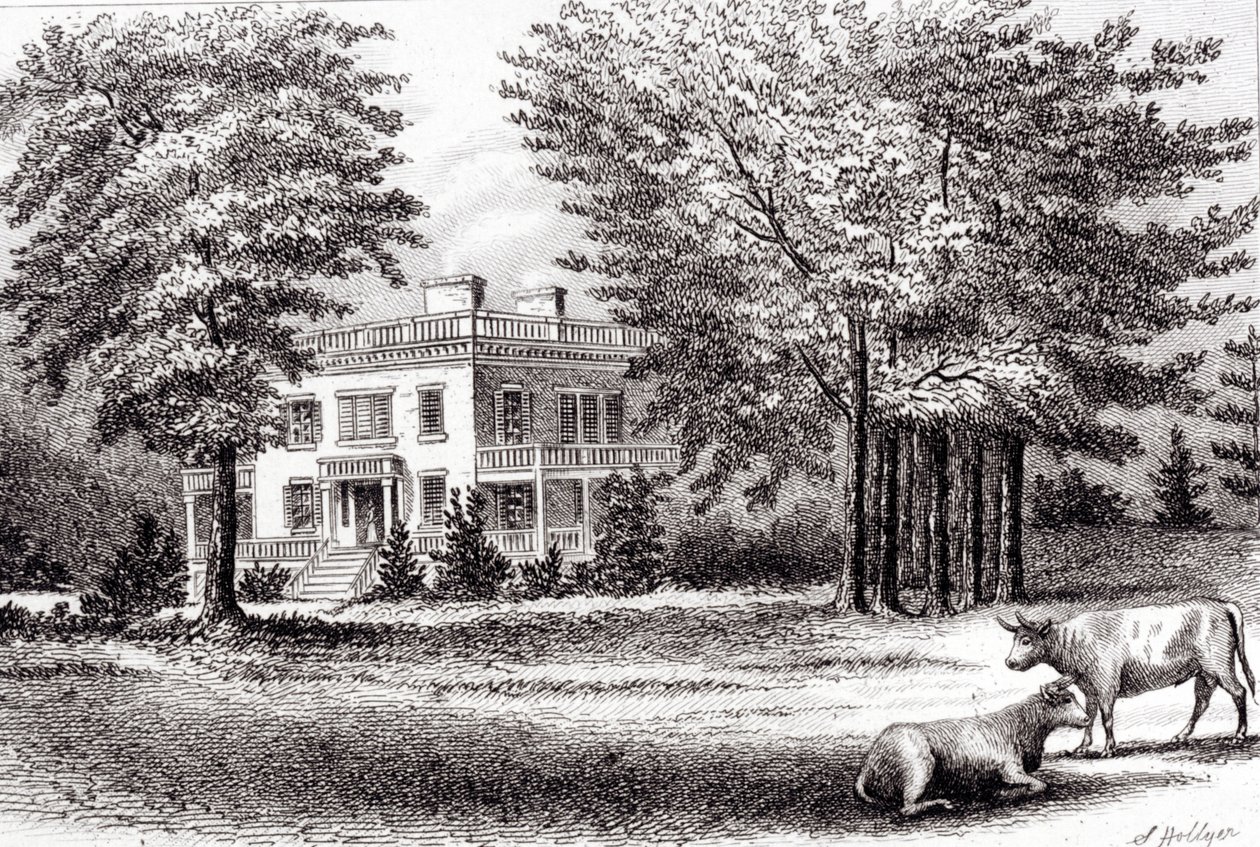 Hamilton Grange, aus Altes New York, Band I, 1802 von Samuel Hollyer