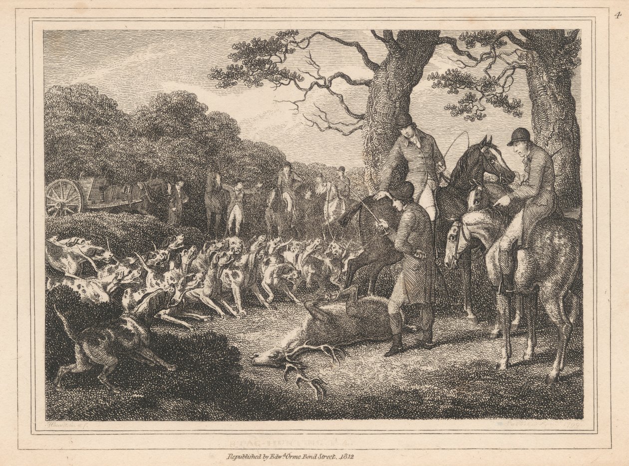 Hirschjagd von Samuel Howitt