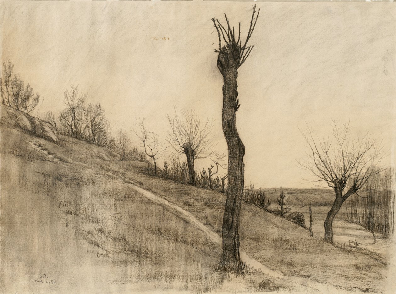 Spätwinterlandschaft, 1884 von Samuel Isham