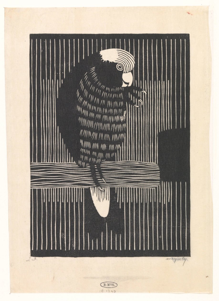 Rosakakadu von Samuel Jessurun de Mesquita (signed by artist)