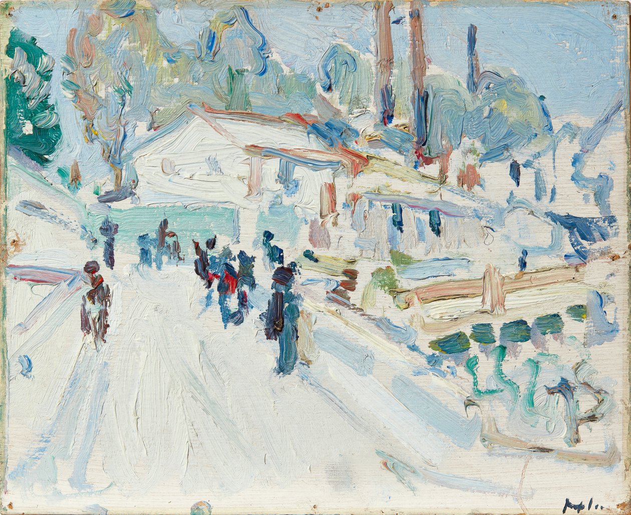 Eine Straße in Paris von Samuel John Peploe