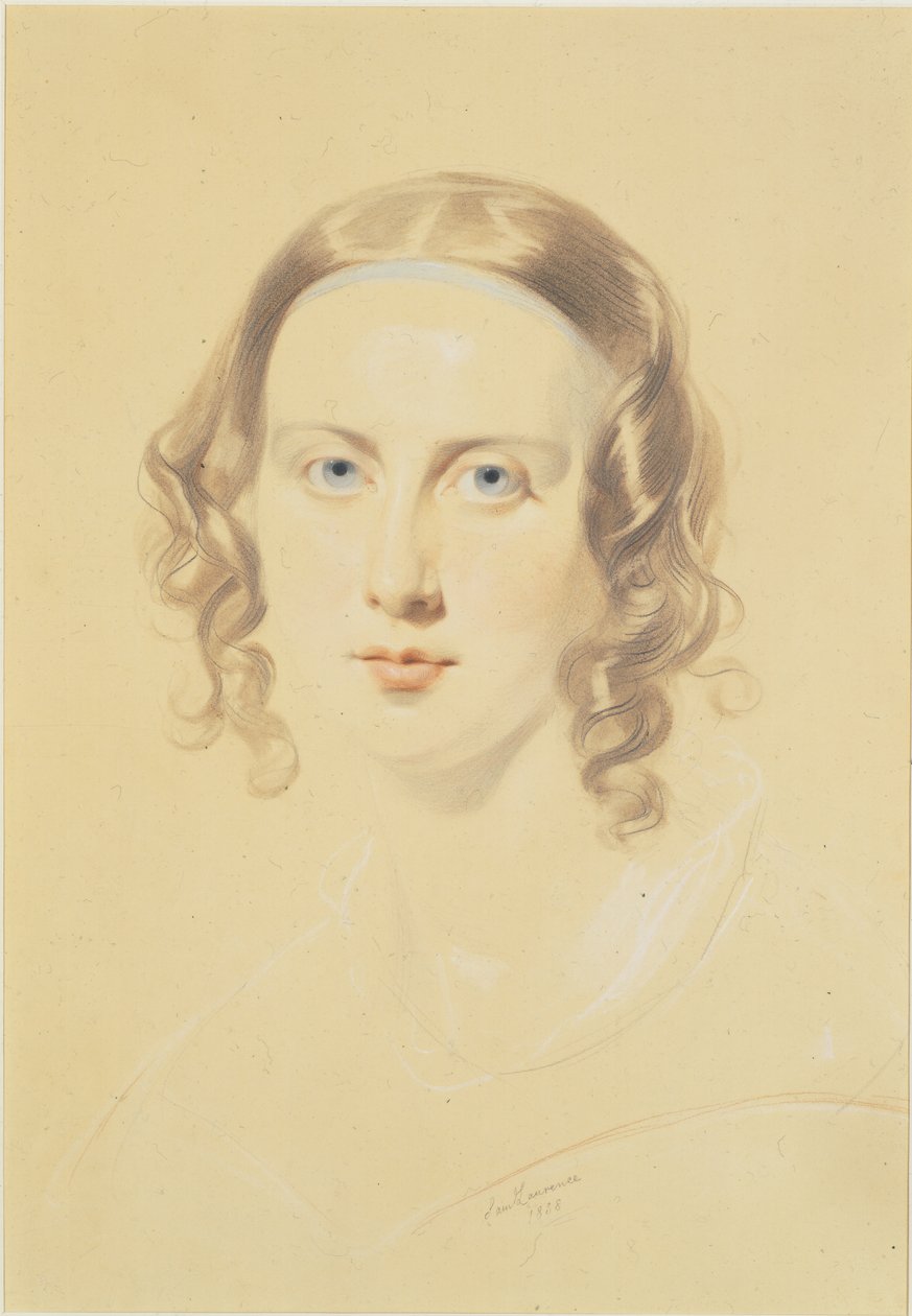 Frühes Porträt von Catherine Dickens, 1838 von Samuel Laurence