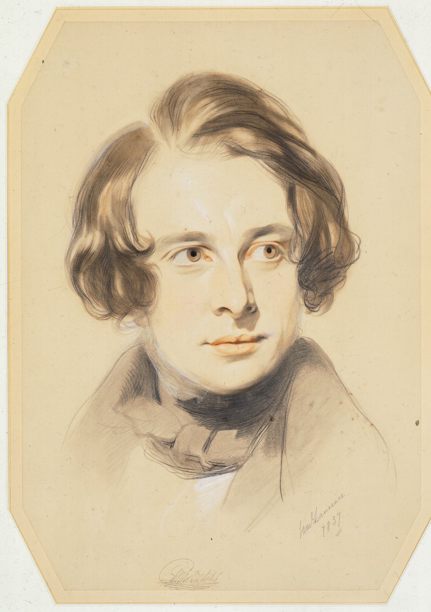 Frühes Porträt von Charles Dickens, 1837 von Samuel Laurence