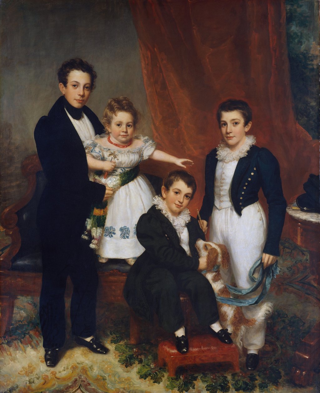 Die Knapp-Kinder, ca. 1833-34 von Samuel Lovett Waldo