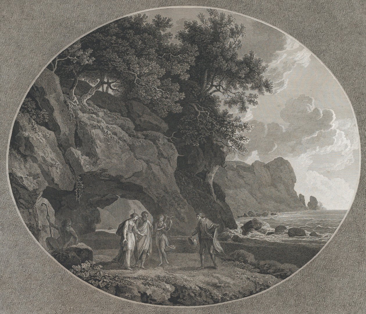 Der Sturm, Akt I: Ferdinand und Miranda, 1788 von Samuel Middiman