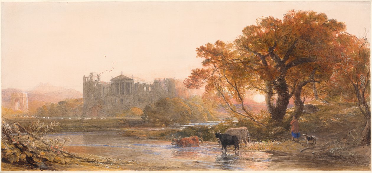 Abend in Italien—die Verlassene Villa von Samuel Palmer