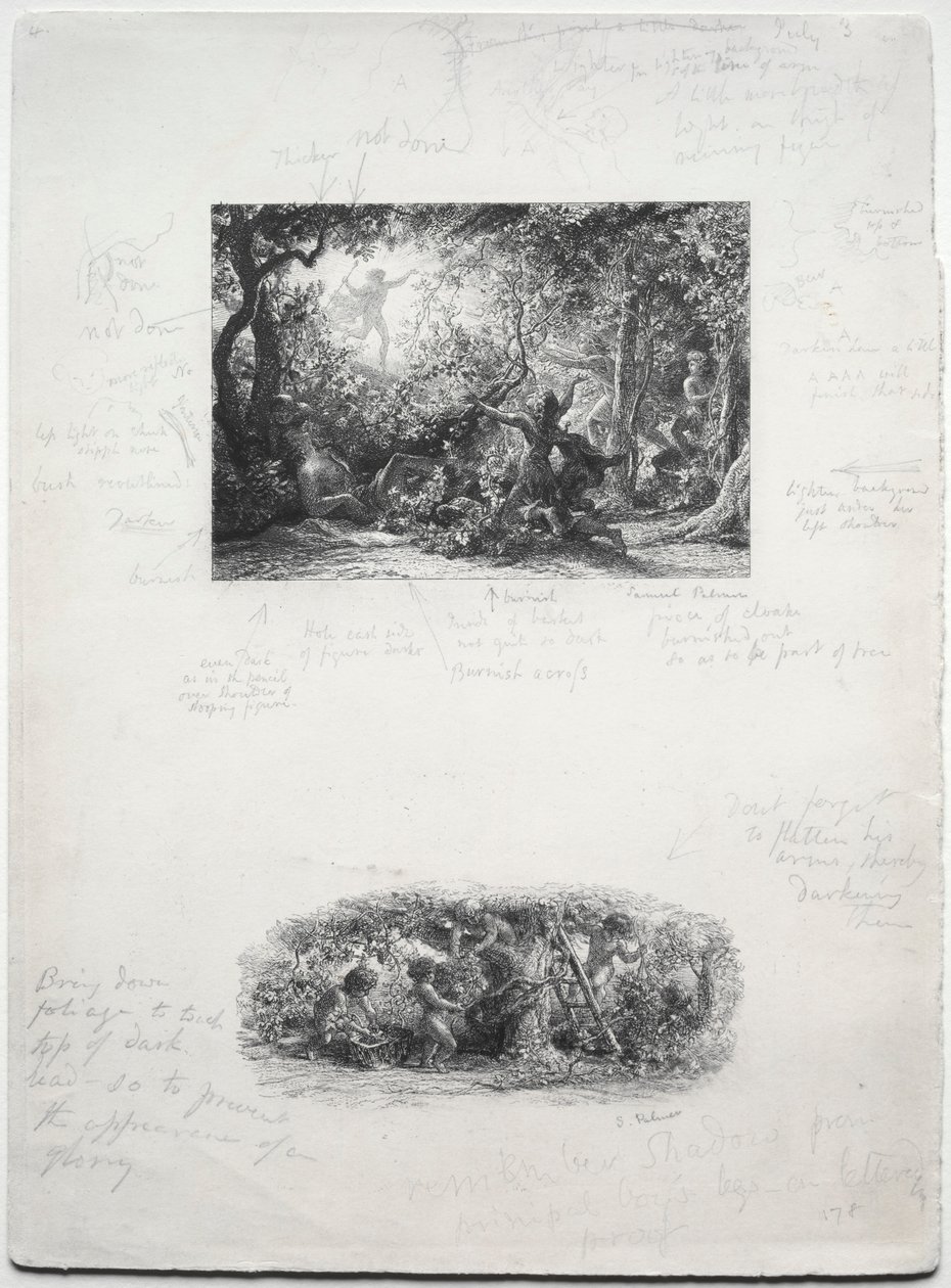 Der Weinstock, 1852 von Samuel Palmer