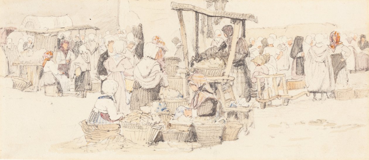Ein Freiluftmarkt von Samuel Prout