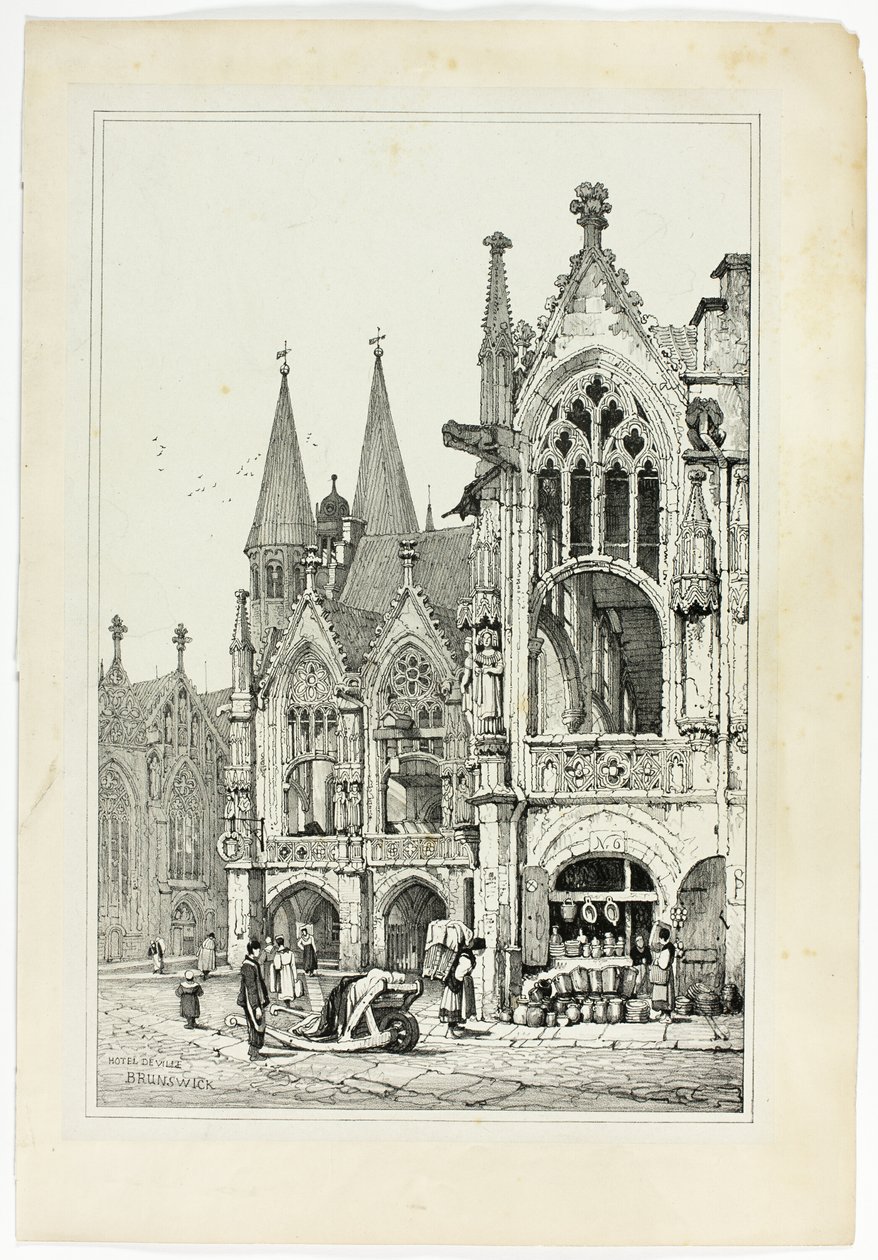 Hotel de Ville, Braunschweig von Samuel Prout