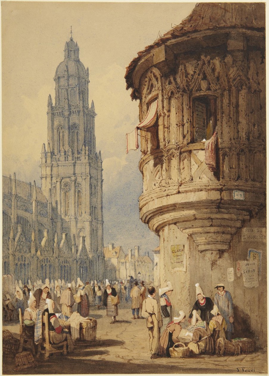 Marktszene von Samuel Prout