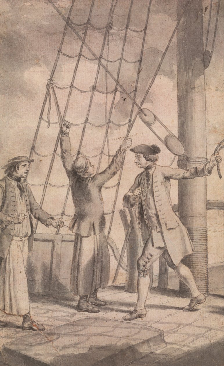 Der Mord an Kenith Hossack durch Captain Lowry von Samuel Wale