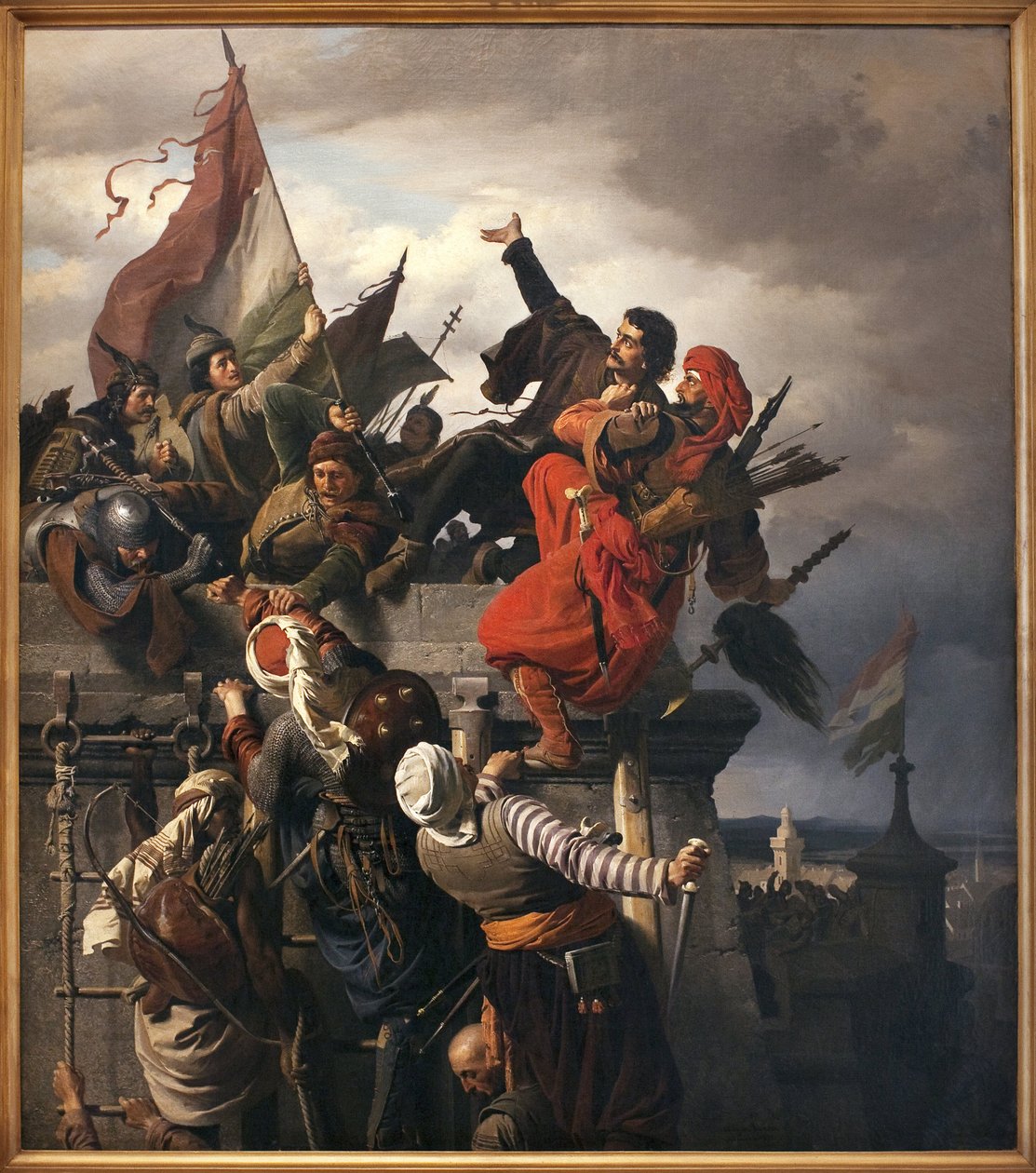 Das Opfer von Titusz Dugovics (? -1456). Ungarischer Nationalheld, der sich während der Belagerung von Belgrad durch das Osmanische Reich auszeichnete. Gemälde von Sandor Wagner (1838-1919) von Alexander von Wagner