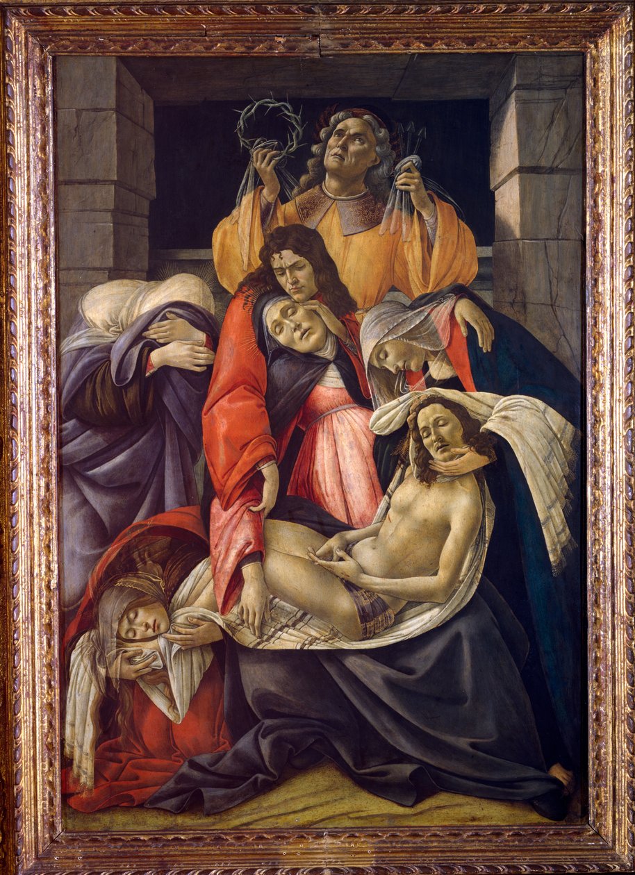 Beweinung Christi, ca. 1490-1500 von Sandro Botticelli