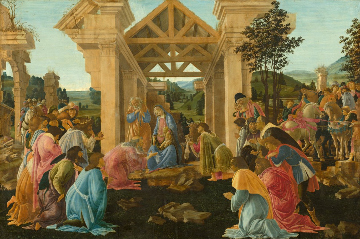 Die Anbetung der Könige von Sandro Botticelli