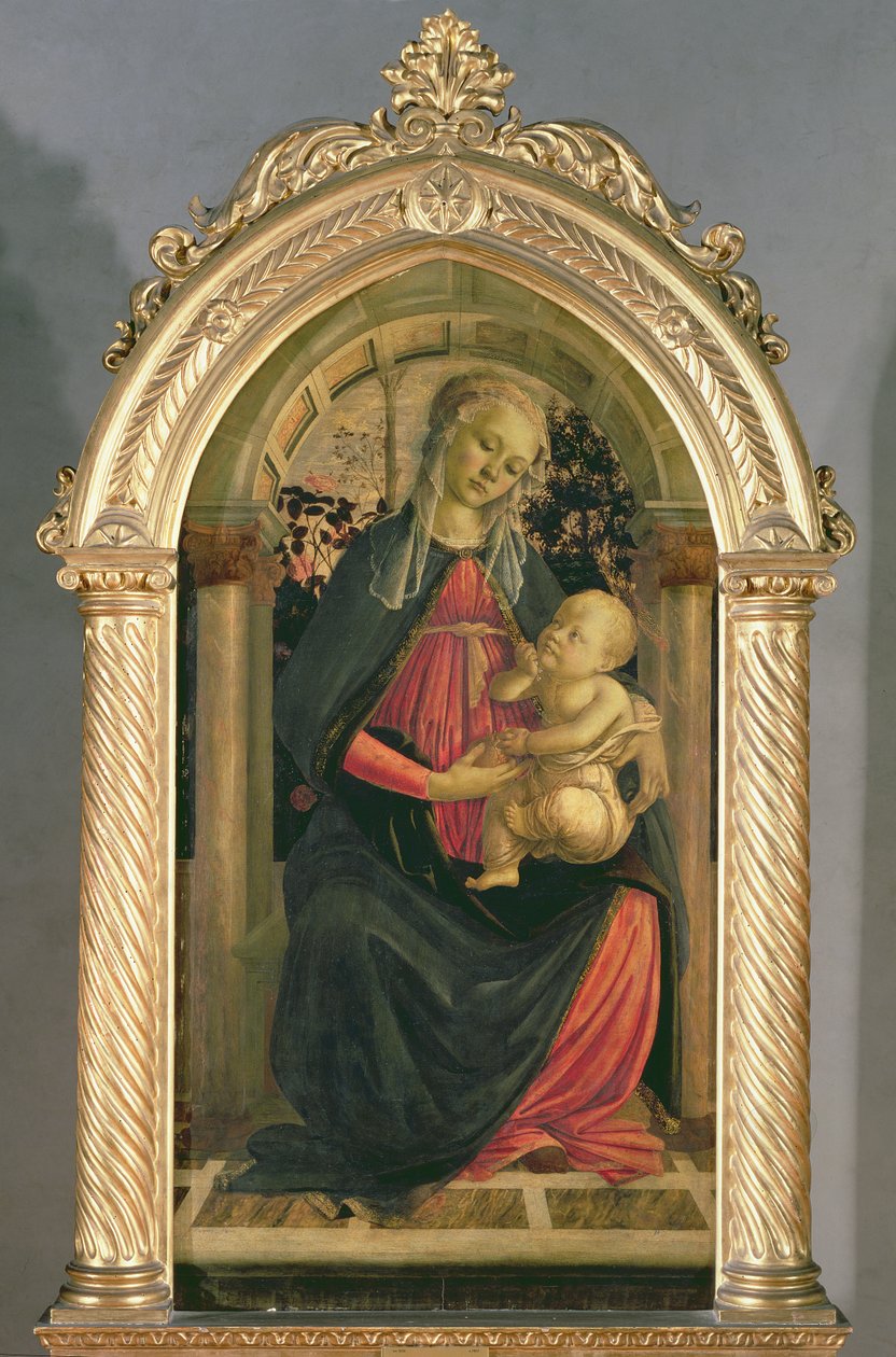 Die Madonna der Rosen, ca. 1470 von Sandro Botticelli