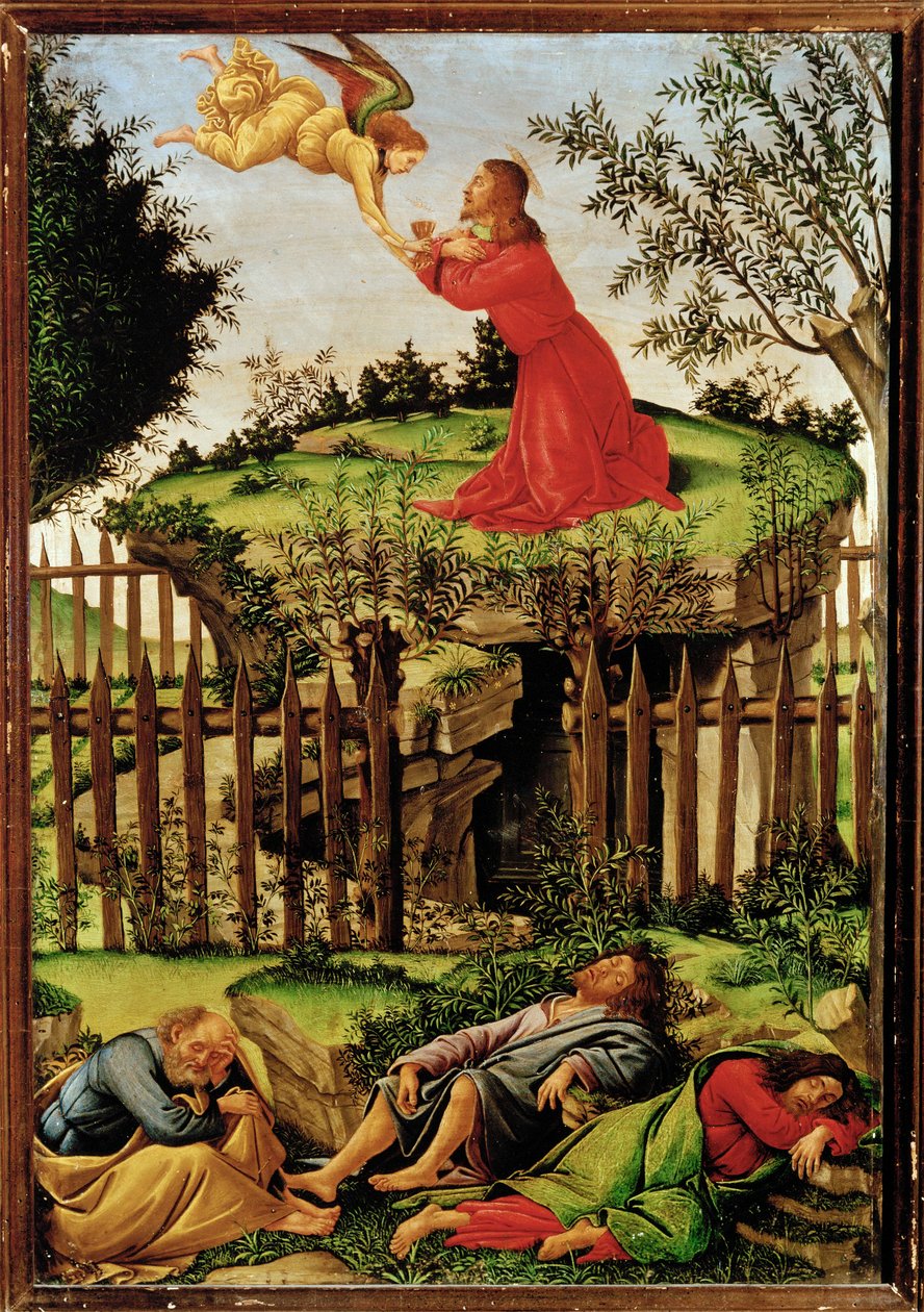 Christus betet im Garten Gethsemane von Sandro (1444/5-1510) Botticelli