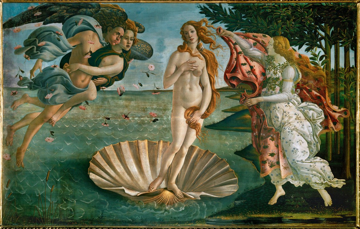Die Geburt der Venus von Sandro (1444/5-1510) Botticelli
