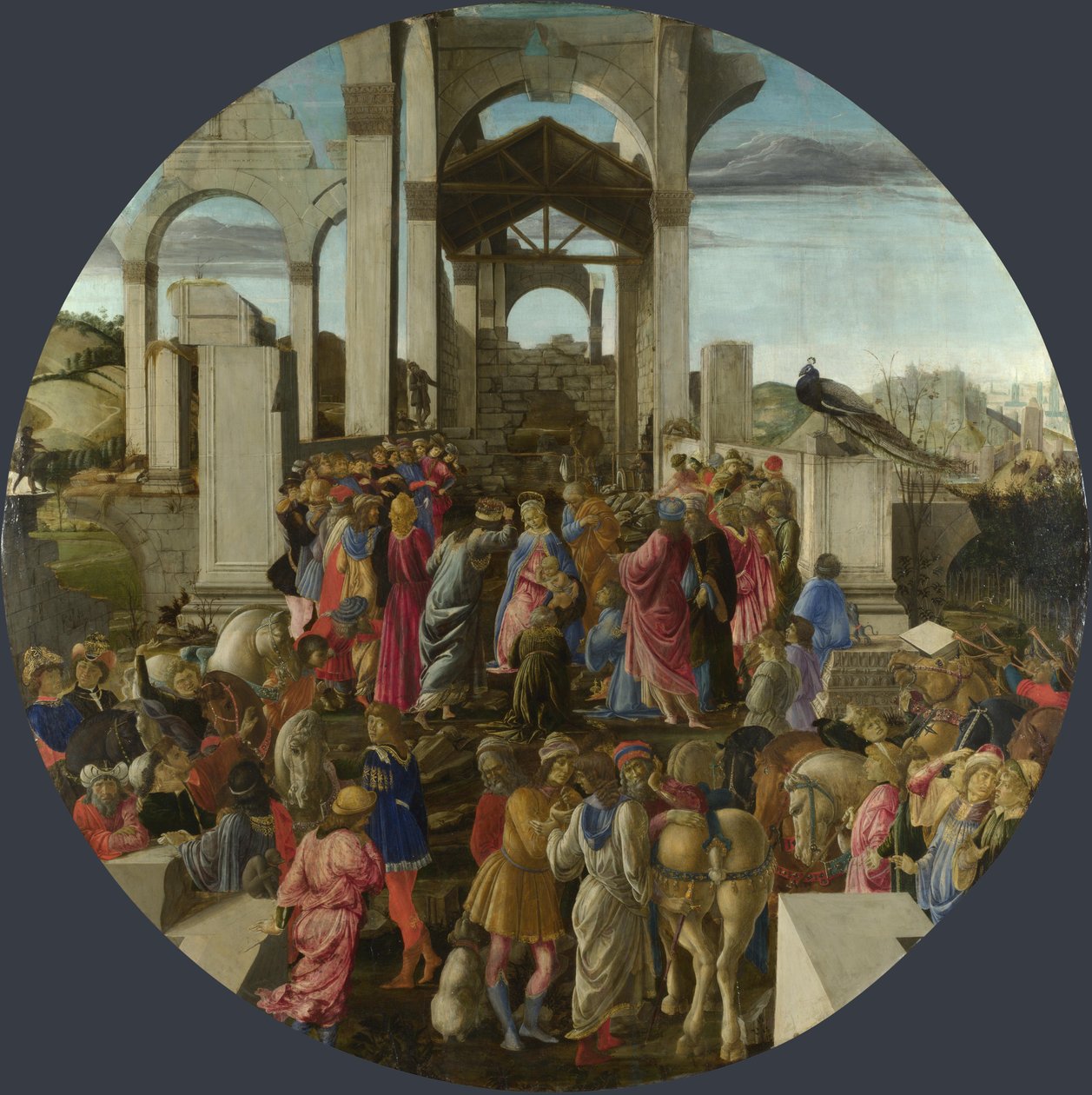 Anbetung der Heiligen Drei Könige von Sandro Botticelli
