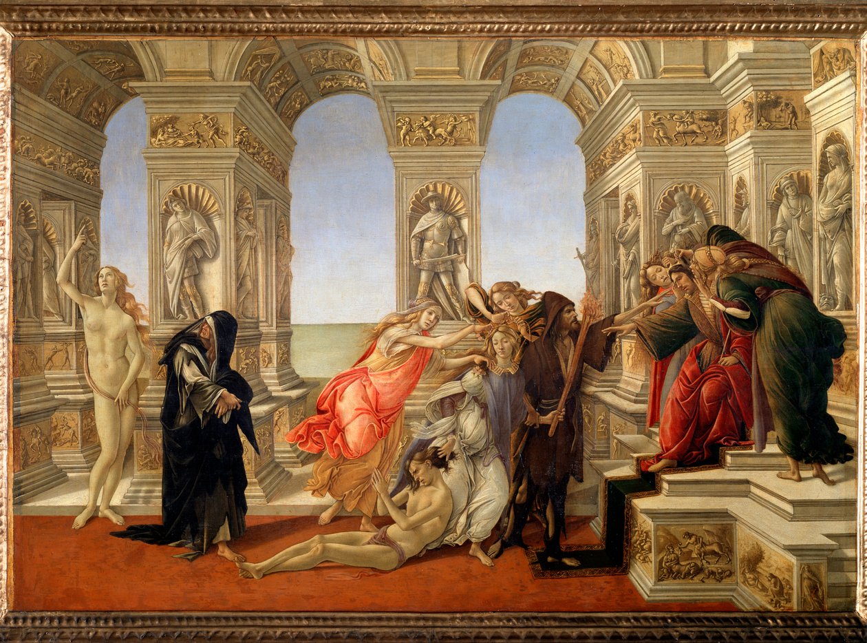 Die Verleumdung des Apelles von Sandro Botticelli