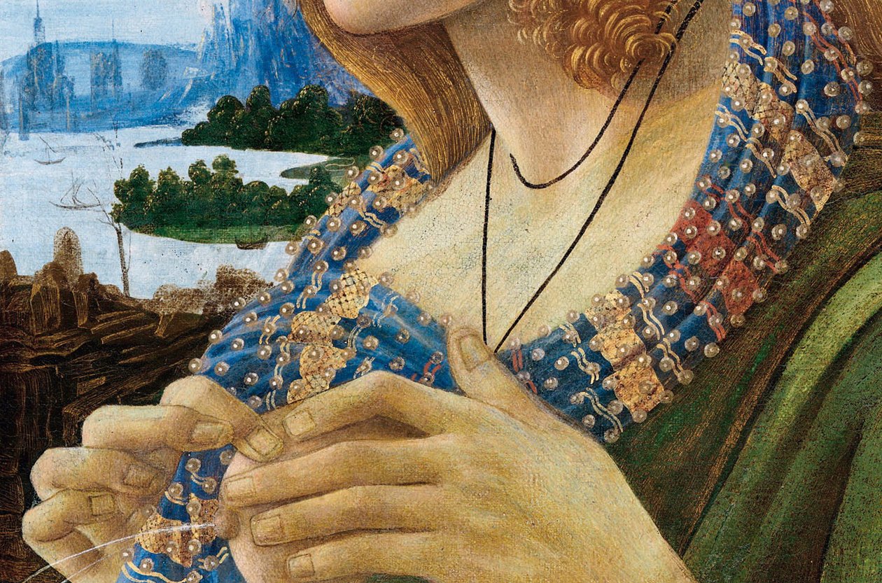 Allegorisches Porträt einer Frau Simonetta Vespucci (Detail) von Sandro Botticelli