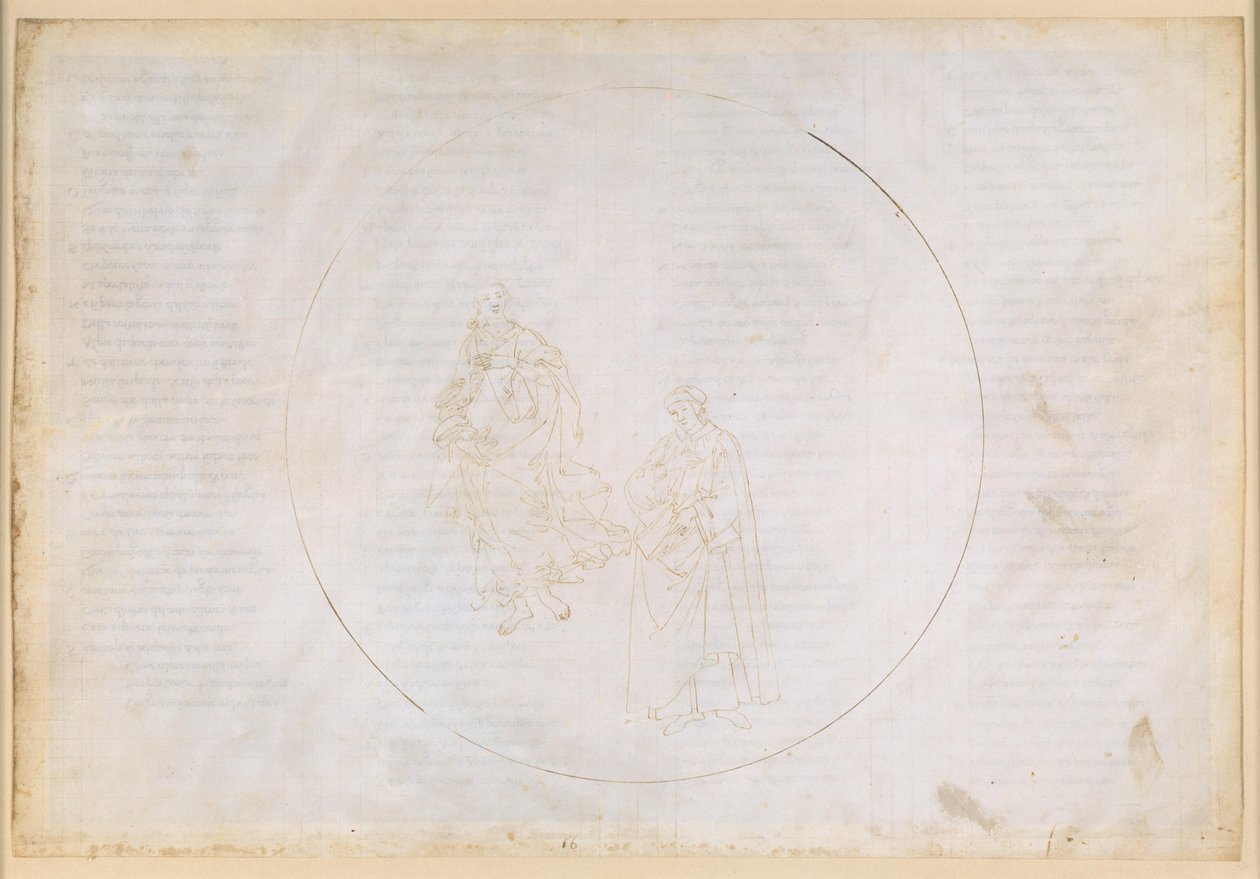 Die Göttliche Komödie, Paradiso XVI. Fünfte Planetensphäre (Himmel des Mars): Cacciaguida beklagt den sittlichen Verfall in Florenz von Sandro Botticelli