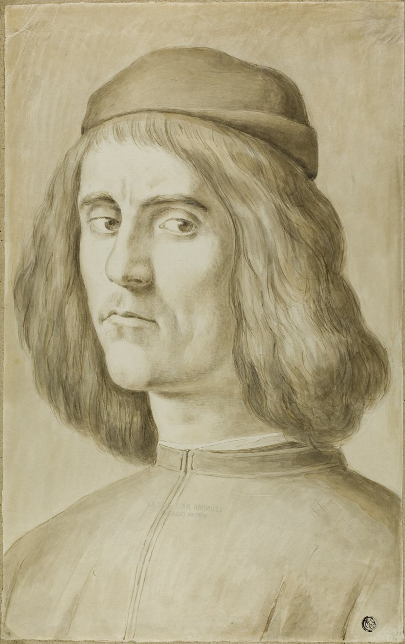 Porträtbüste eines jungen Mannes von Sandro Botticelli