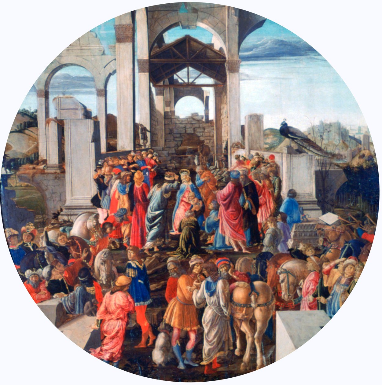 Die Anbetung der Könige, ca. 1470-1475 von Sandro Botticelli