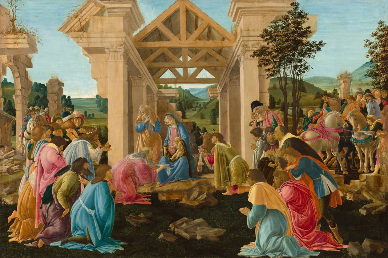 Die Anbetung der Könige von Sandro Botticelli