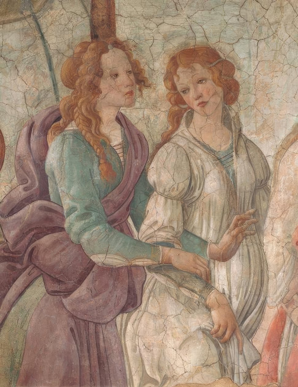 Venus und die Grazien, die einem Mädchen Geschenke anbieten, 1480–83 von Sandro Botticelli