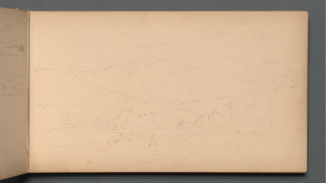 Skizzenbuch, Seite 10: Carter Mountain, 1859 von Sanford Robinson Gifford