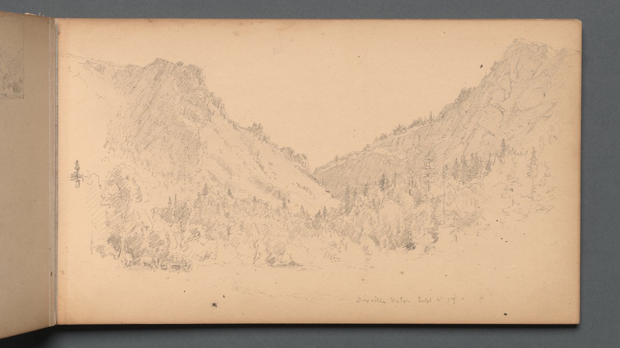 Skizzenbuch, Seite 18: Dixville Notch, 4. Sept., 1859 von Sanford Robinson Gifford