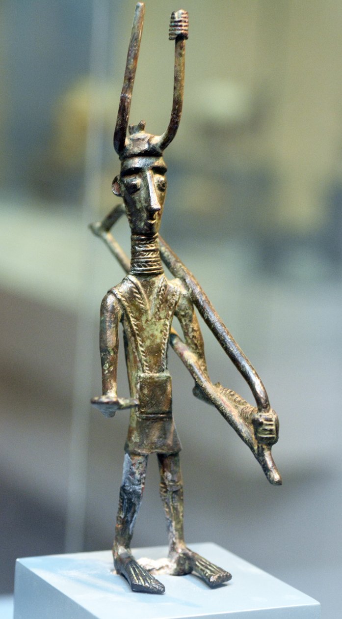Bronzefigur eines Kriegers, ca. 1800-1200 v. Chr. von Sardinia Nuragic Civilization
