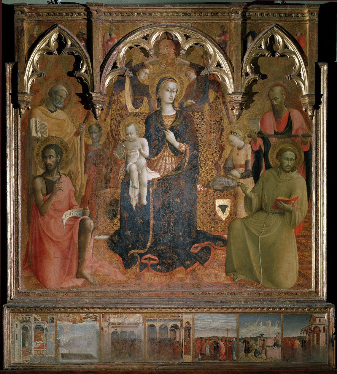 Polyptychon Unserer Lieben Frau vom Schnee von Sassetta (c.1392 1450)