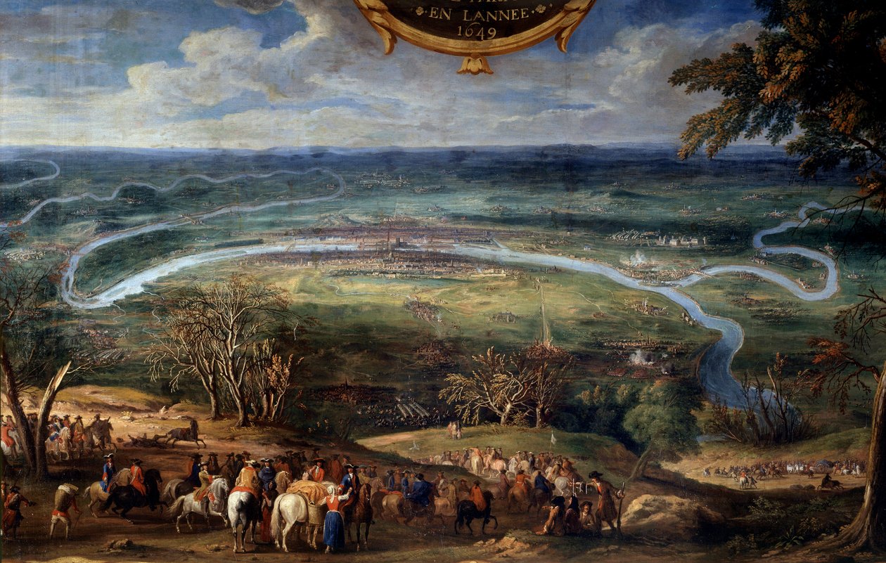 Die Taten von Louis II. von Bourbon, Prinz von Condé, Blockade von Paris im Jahr 1649 während der Fronde von Sauveur Le Conte